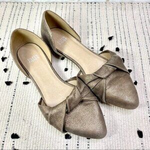 Eileen Fisher Fuller Suede D'orsay Twisted Flat